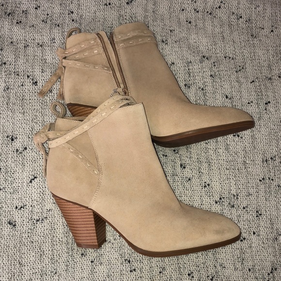 Tan/Beige Booties - Picture 1 of 6